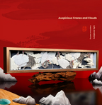 3D Paper Sculpture in an Oriental Artistic Style—Suitable for home décor, corporate gifts, housewarming presents, holiday gifts, and art collections.