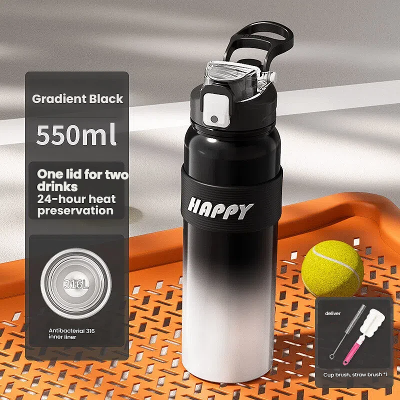 Gradient Insulated Water Bottle with Handle-Made for workouts, workdays, commutes, and everything in between.