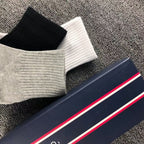 Mens Ankle Socks 5-Pack - Cotton Blend Casual Socks Gift Box Set