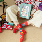 Christmas Sock Mystery Gift Set (4 Pairs) | Festive Surprise Socks for Men & Women