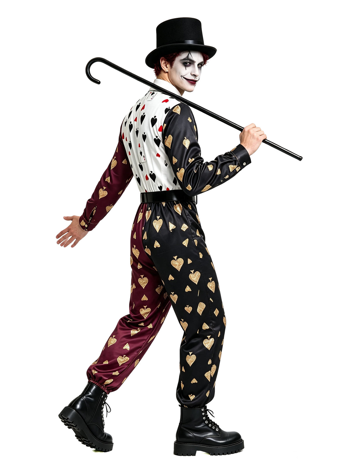 His & Hers Poker Card Costume Set - Halloween Couple Matching Jumpsuit