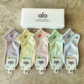 5 Pairs Half-Crew Socks Gift Box - Breathable Cotton Blend for Sports & Casual