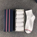 Mens Ankle Socks 5-Pack - Cotton Blend Casual Socks Gift Box Set