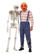 Pumpkin Scarecrow Family Costume Set - Halloween Parent-Child Matching Outfit