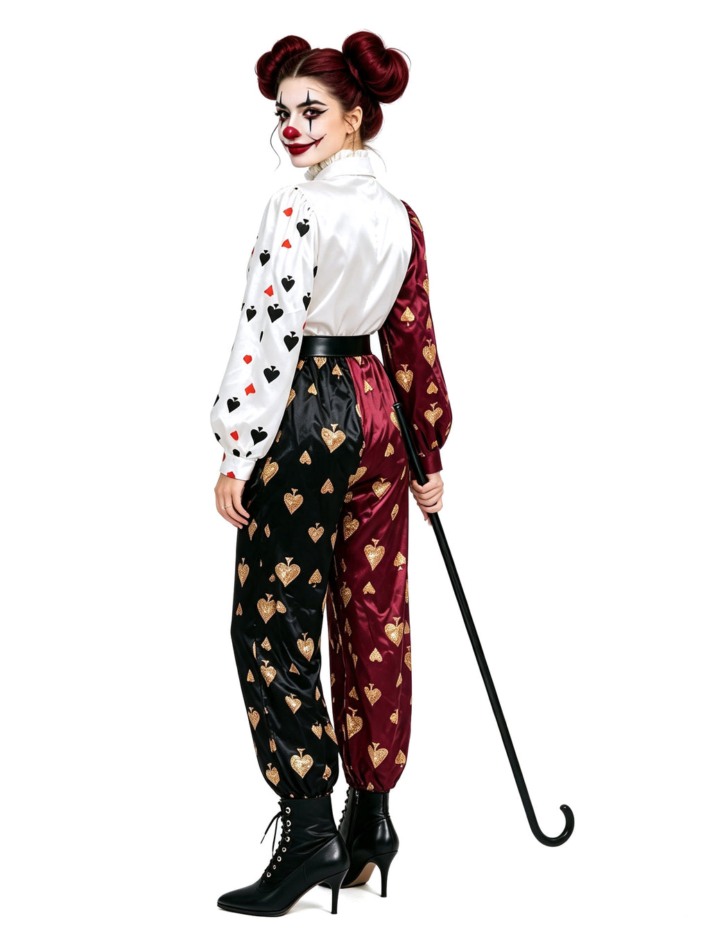 His & Hers Poker Card Costume Set - Halloween Couple Matching Jumpsuit