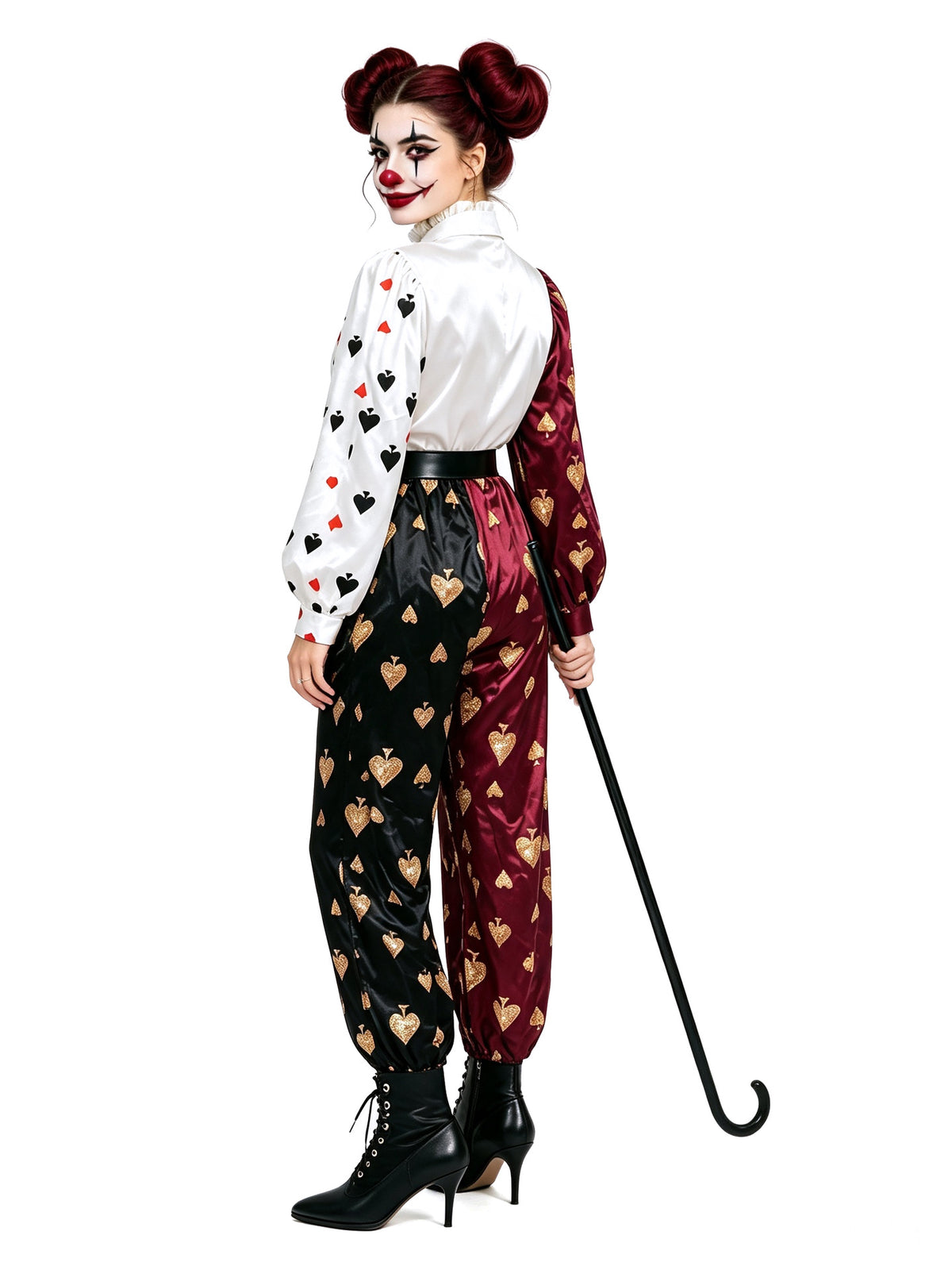 His & Hers Poker Card Costume Set - Halloween Couple Matching Jumpsuit