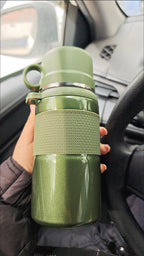 OUHUU 316 Stainless Steel Insulated Water Bottle - Leakproof Tumbler