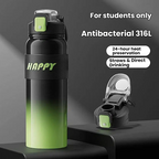 Gradient Insulated Water Bottle with Handle-Made for workouts, workdays, commutes, and everything in between.