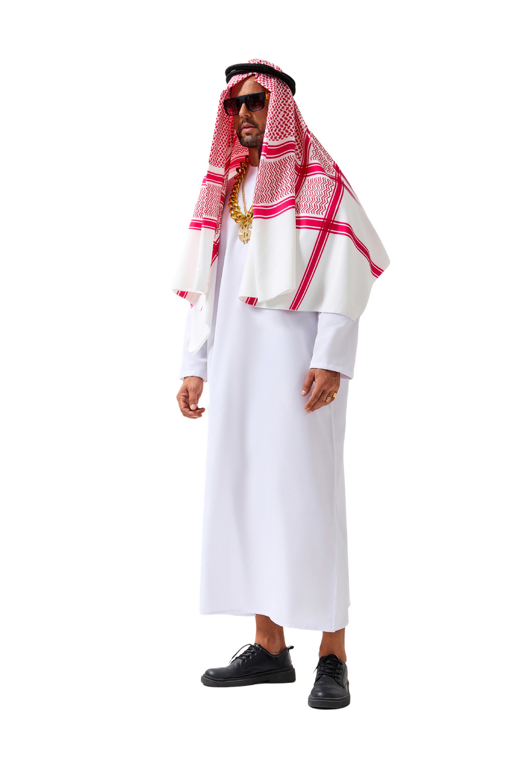 Arabian Sheikh Men's Costume - Complete Halloween Party Dress Up Set