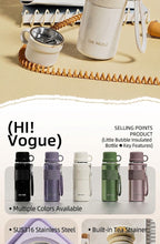OUHUU 316 Stainless Steel Insulated Water Bottle - Leakproof Tumbler