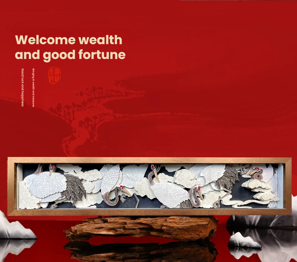 3D Paper Sculpture in an Oriental Artistic Style—Suitable for home décor, corporate gifts, housewarming presents, holiday gifts, and art collections.