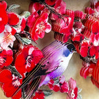 Handcrafted 3D Layered Oriental Paper Art Framed Decor | Plum Blossom & Magpie Paper-Cutting Artwork